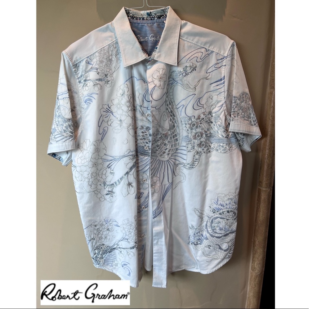 Mens- Robert Graham collared button-down Dress shirt